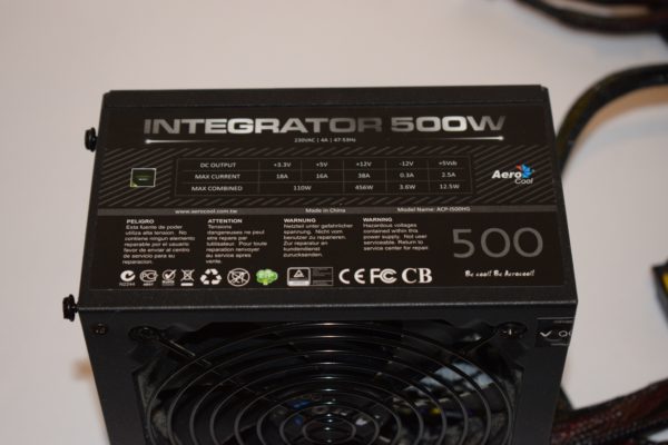 Aero Cool Integrator 500W PSU