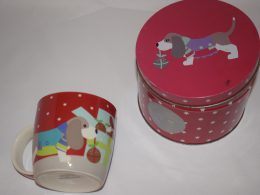 Dog Mug in Dog Tin