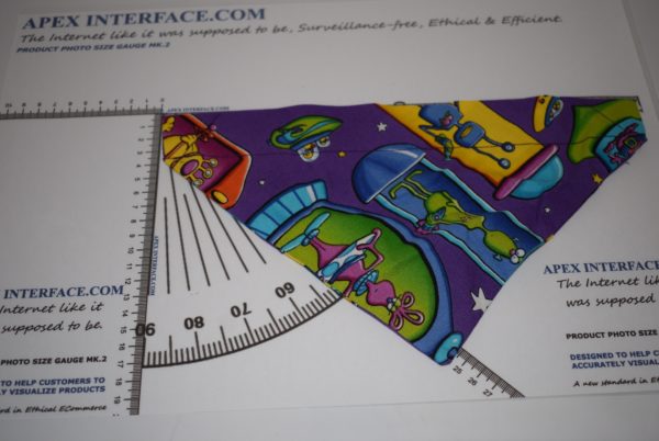 Dog Collar Bandana - Alien Pattern - L - Image 2