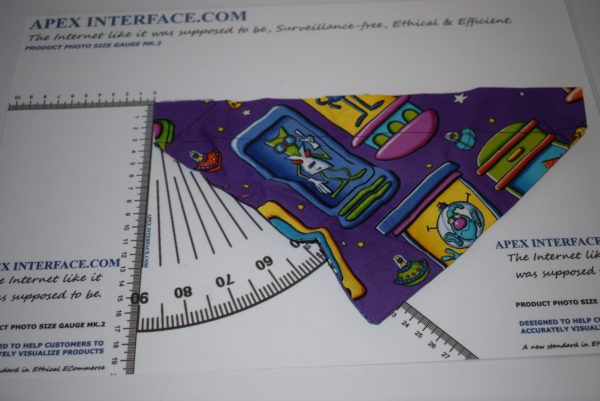 Dog Collar Bandana - Alien Pattern - L - Image 3