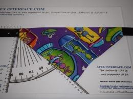 Dog Collar Bandana - Alien Pattern - L