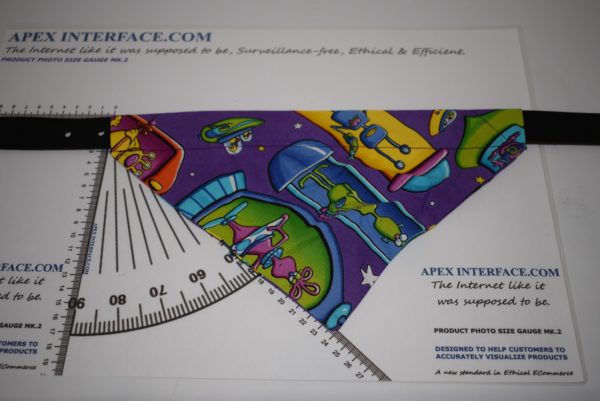 Dog Collar Bandana - Alien Pattern - L