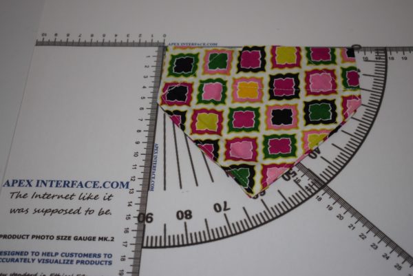 Dog Collar Bandana - Squares - XS - Image 3