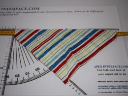 Dog Collar Bandana - Stripey - L