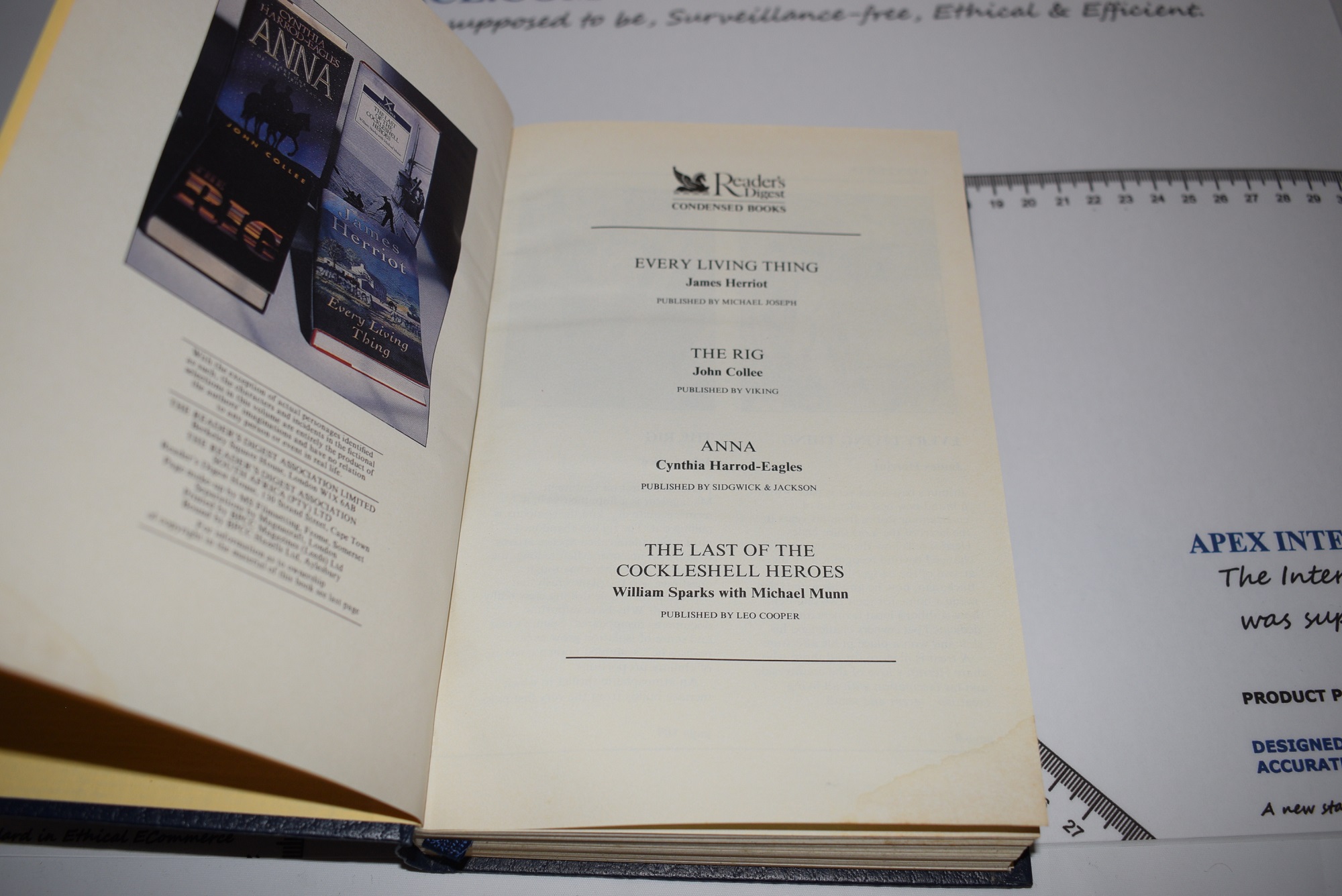 Reader's Digest Condensed Book 1992