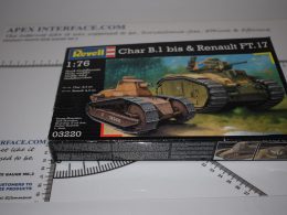 Revell Char B1 Bis Renault FT 17 1:76