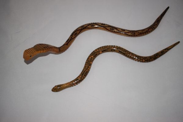 Ornamental Snakes x2 - Flexible Wooden design