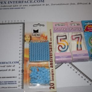 Cake Candles set Prime Numbers 5 7 9