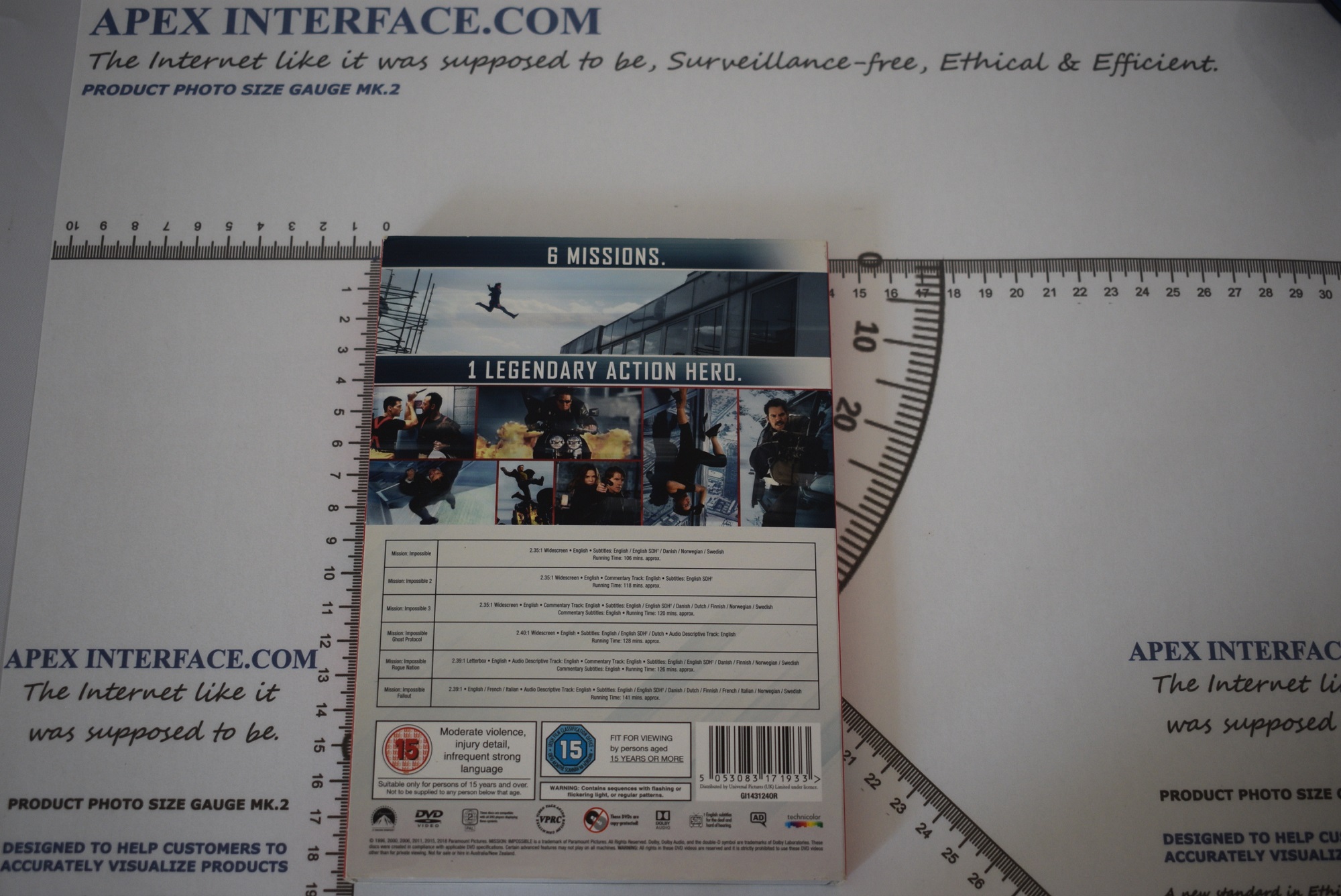 Mission Impossible 6-Movie Collection Set - Tom Cruise, ActionSpy Film