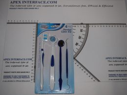 Dental Care Kit - Tooth Brush, Tongue Brush, Tooth Pick & Mouth Mirror