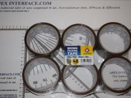 Brown Packing Tape, Marksman Adhesive Tape, 6 Roll Pack, 48mmx40m