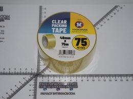 Clear Packaging Sellotape, Adhesive Tape, 48mm x 75 Meters