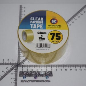 Clear Packaging Sellotape, Adhesive Tape, 48mm x 75 Meters