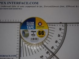 Clear Packing Tape Roll, Marksman Adhesive Tape, 48mm x 66m