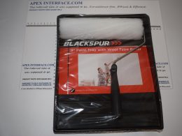 Paint Roller, synthetic wool, Plastic 9 Inch Paint Tray, Blackspur