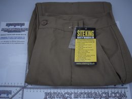 Site King Combat Cargo Trousers - Khaki
