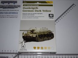Vallejo Acrylic - Dunkelgelb German Dark Yellow - AFV Painting System - Colour Modulation Set