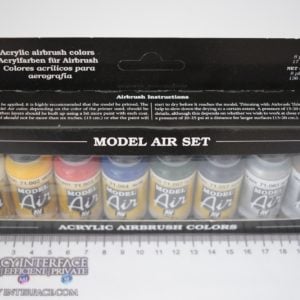 Vallejo Acrylic - Model Air Paint Set - Basic Colours x8