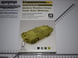 Vallejo Acrylic - Modern Russian Green - AFV Painting System - Colour Modulation