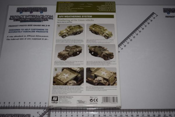 Vallejo Acrylic - Weathering Set for Green Vehicles step by step by José Brito