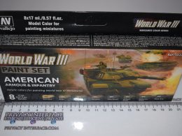 Vallejo - WW3 American US Armour & Infantry Paint Set - 8x17ml