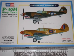P40 Kitty Hawk Model kit 1 48