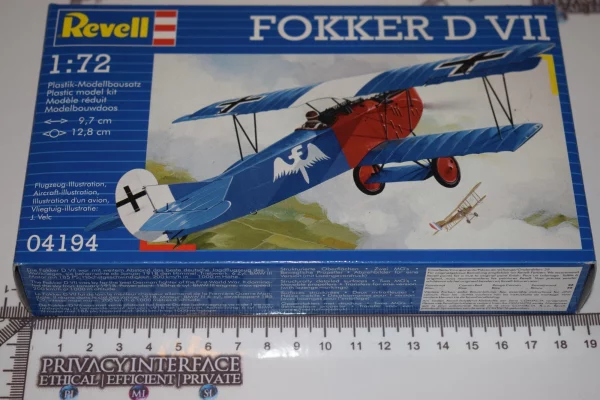 Revell Fokker D Biplane Model Kit