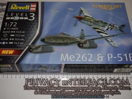 Revell Me 262 & P-51B Mustang Combat Set