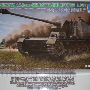 Sturer Emil German Tank Destroyer Model Kit Trumpeter