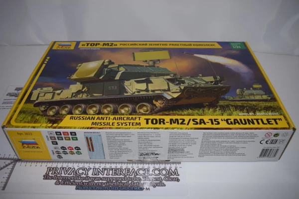 TOR-M2 SA 15 Gauntlet Anti Air vehicle model kit