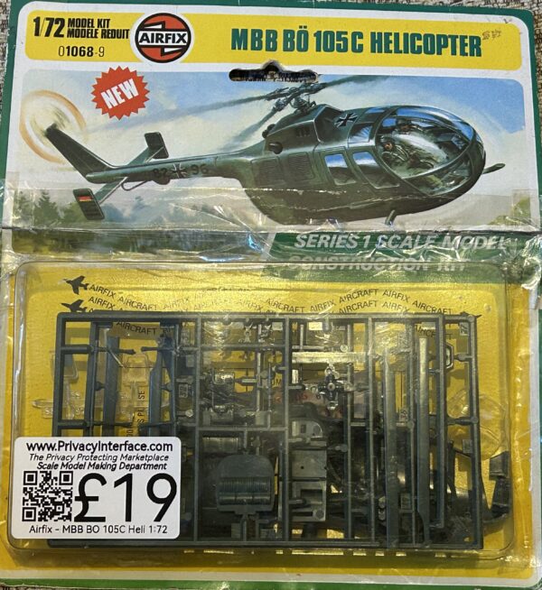 Airfix - MBB BO 105C Helicopter, 1:72 scale