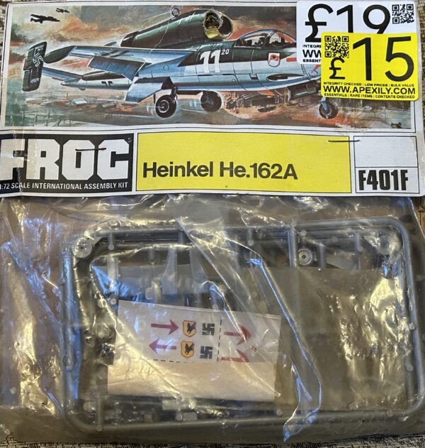 Frog - Heinkel He.162A 1:72 scale aircraft