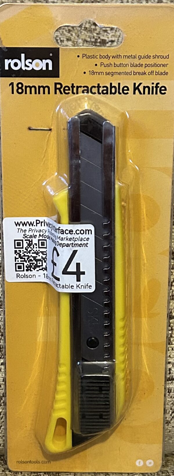Rolson - 18mm retractable knife