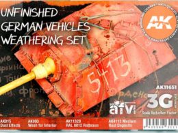 AK - Unfinished German vehicles weathering set