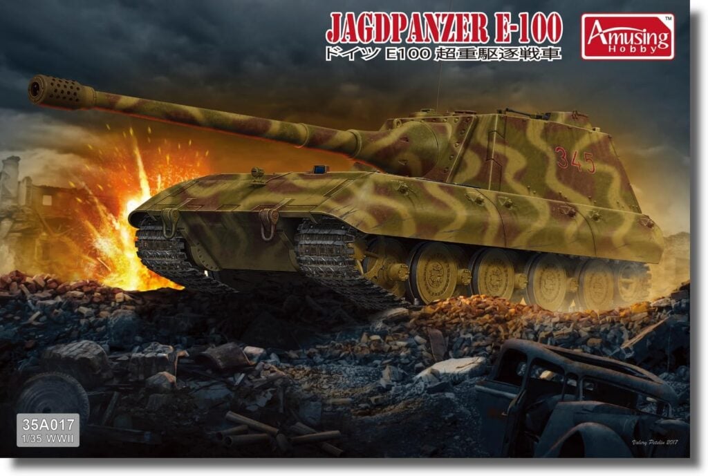 Amusing Hobby 1/35 Scale Jagdpanzer E-100 Plastic Model Kit