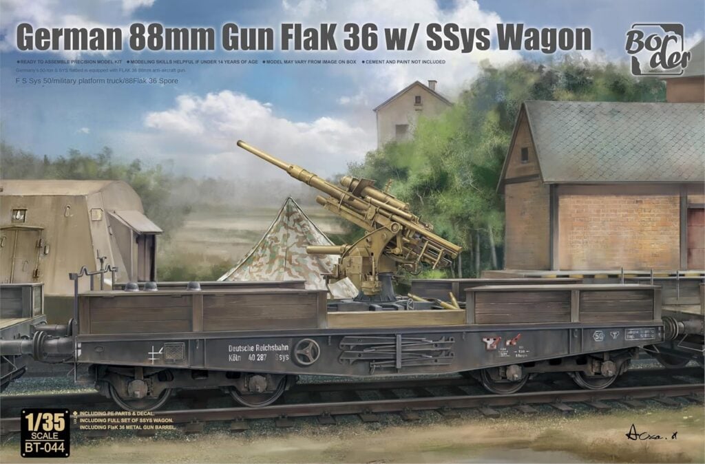 Border Model 1/35 Scale German 88mm Flak 36 Gun Model Kit
