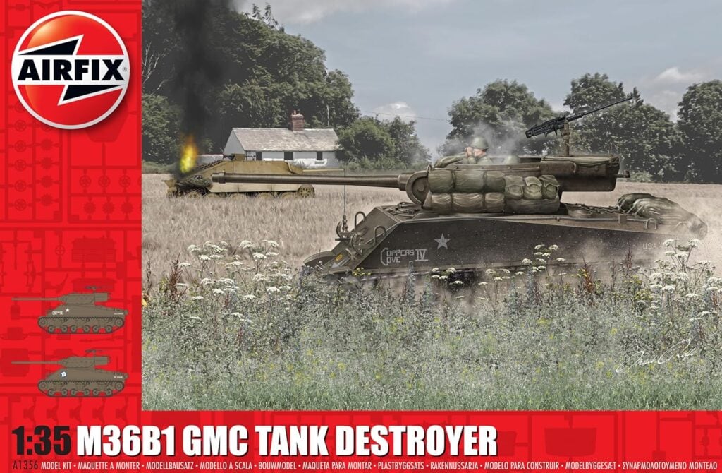Airfix M36B1 GMC Tank Destroyer 1:35 Scale Plastic Model Kit